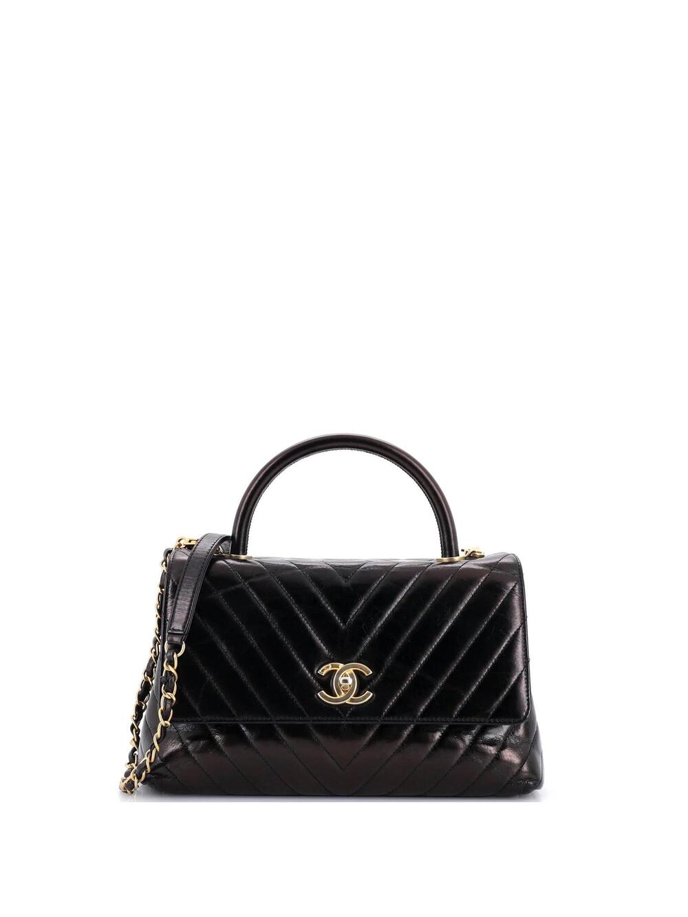 Chanel Coco Top Handle Bag Chevron #336738C44B